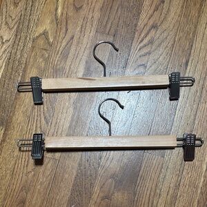 FREE ADD-ON IKEA Bumerang wooden pant/skirt hangers set of 2